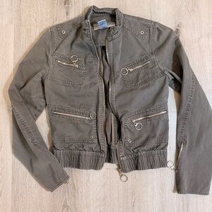 Warehouse Vintage Utility Bomber Jacket